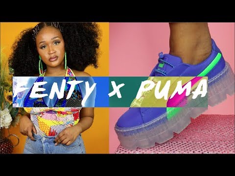 fenty x puma blue and green