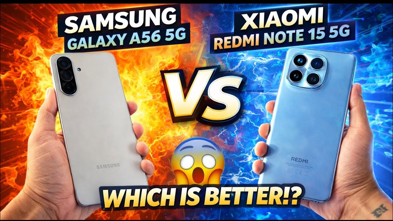 SAMSUNG GALAXY A56 5G VS XIAOMI REDMI NOTE 15 5G PHONE COMPARISON: WHICH IS BETTER!?