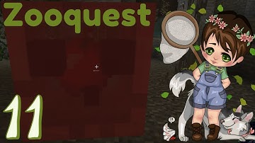 Zooquest: Episode 11 - Cave Diving and Red Slimes and Void Eyes! Oh My! - A Minecraft Zoo Series