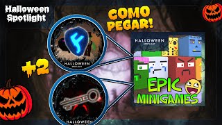 Badge Runa e Key Epic Minigames halloween spotlight Roblox