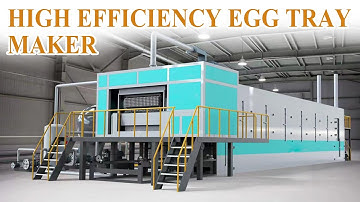 Automatic Pulp Molding Egg Tray Machine | Fast & Efficient #egg #eggtray #paper #recycle