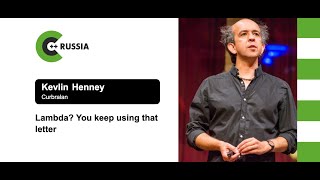 Famous Kevlin Henney — Lambda? You keep using that letter Wealth