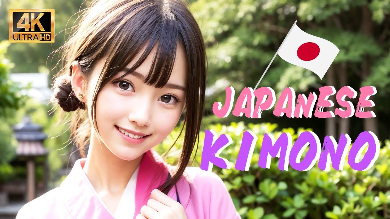 【AI】4K !! Very Cute !! Beautiful woman in Japanese kimono - 일본 기모노를 입은 ...