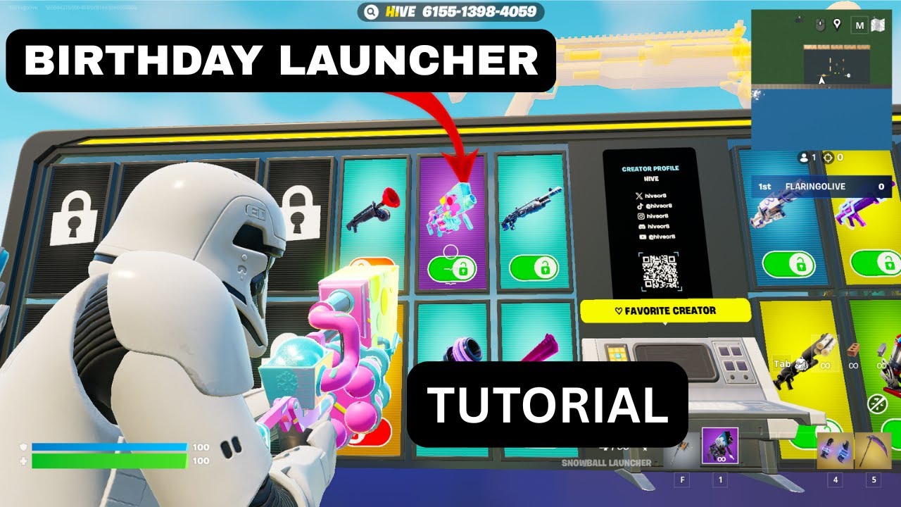 NEW SECRET BIRTHDAY LAUNCHER IN 1V1 WITH EVERYGUN||HOW TO GET BIRTHDAY ...