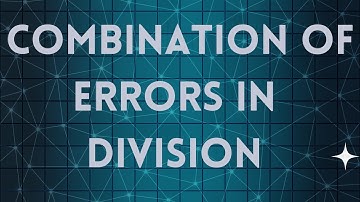 Combination of Errors in Division | NJPhysics