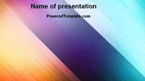 Abstract Rainbow PowerPoint Template by PoweredTemplate.com