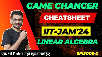 IIT-JAM Linear Algebra Complete Analysis || Kese kya pade or Weightage #GameChangerforiitjam