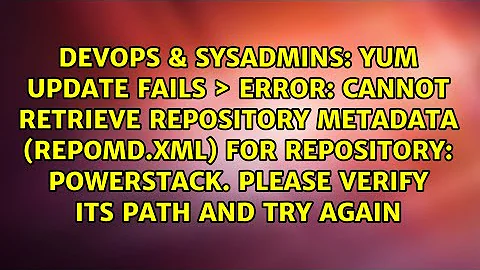 yum update fails ＞ Error: Cannot retrieve repository metadata (repomd.xml) for repository:...