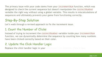 How to Fix the Increment not working Issue in Your JavaScript Number Clicking Game