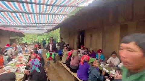 Đi ăn cưới người dao đỏ nhà trai đến đón dâu và vài mâm cơm#xuhuongyoutube 