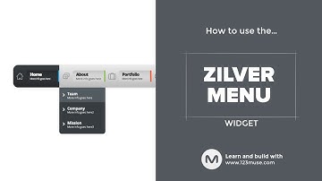 The Zilver Menu Widget for Adobe Muse from http://www.123muse.com