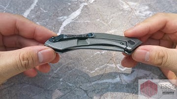 Zero Tolerance Sinkevich 0460Ti Flipper Knife Titanium (3.25" Stonewash) ZT