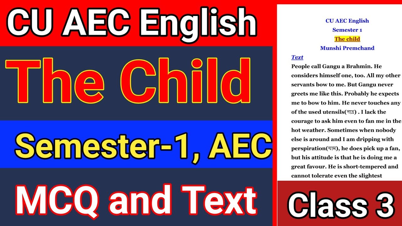 CU 1st semester AEC English suggestion 2024 25 | 1st semester AEC ...