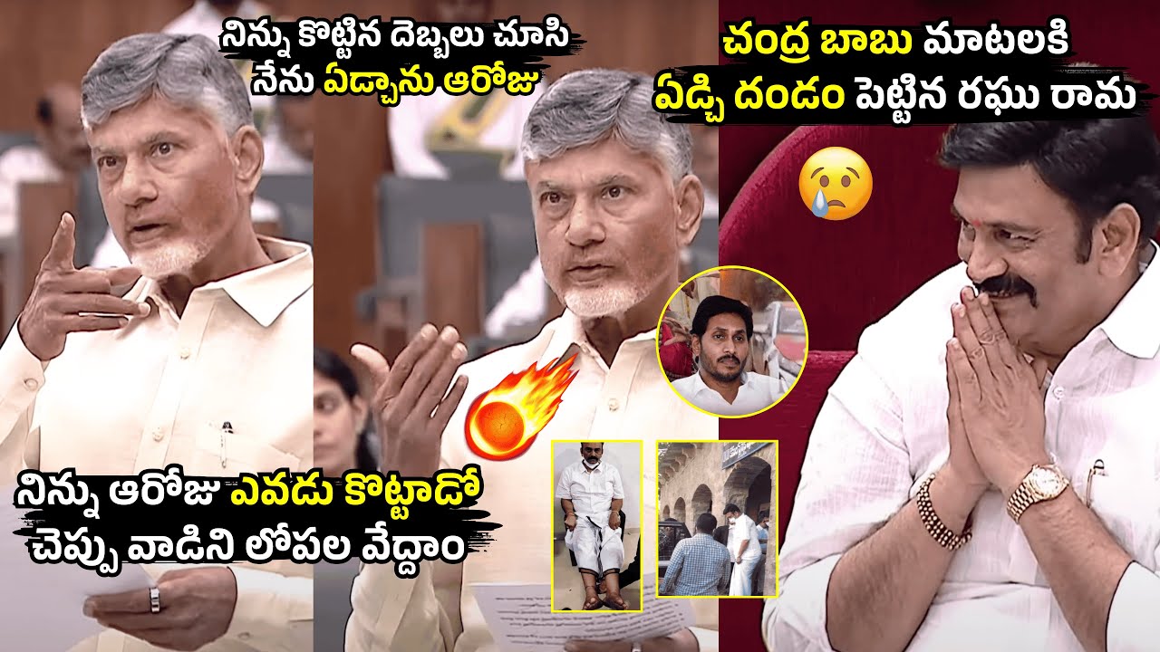 Raghu Rama Krishna Raju Cries Over Chandrababu Naidu Words In Assembly ...