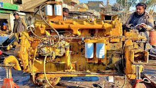 : Rebuilding Komatsu Bulldozer Engine Completely | Restoretion of Komatsu D155-A Engine