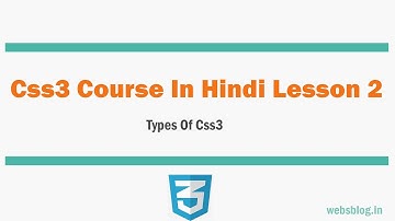 CSS Syntax Implement And Types of CSS | Part-2 | CSS Tutorial For Beginners | Webs blog
