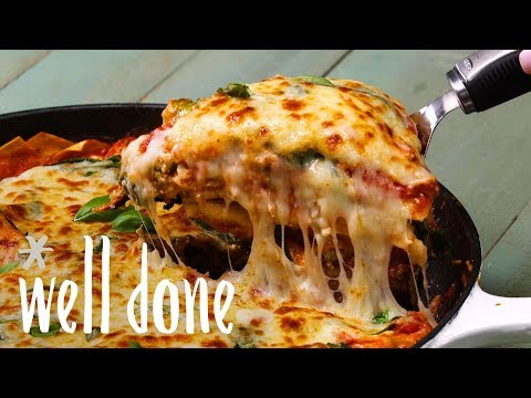 skillet-spinach-lasagna:-a-modern-spin-on-an-italian-comfort-food-classic-|-recipe-|-well-done