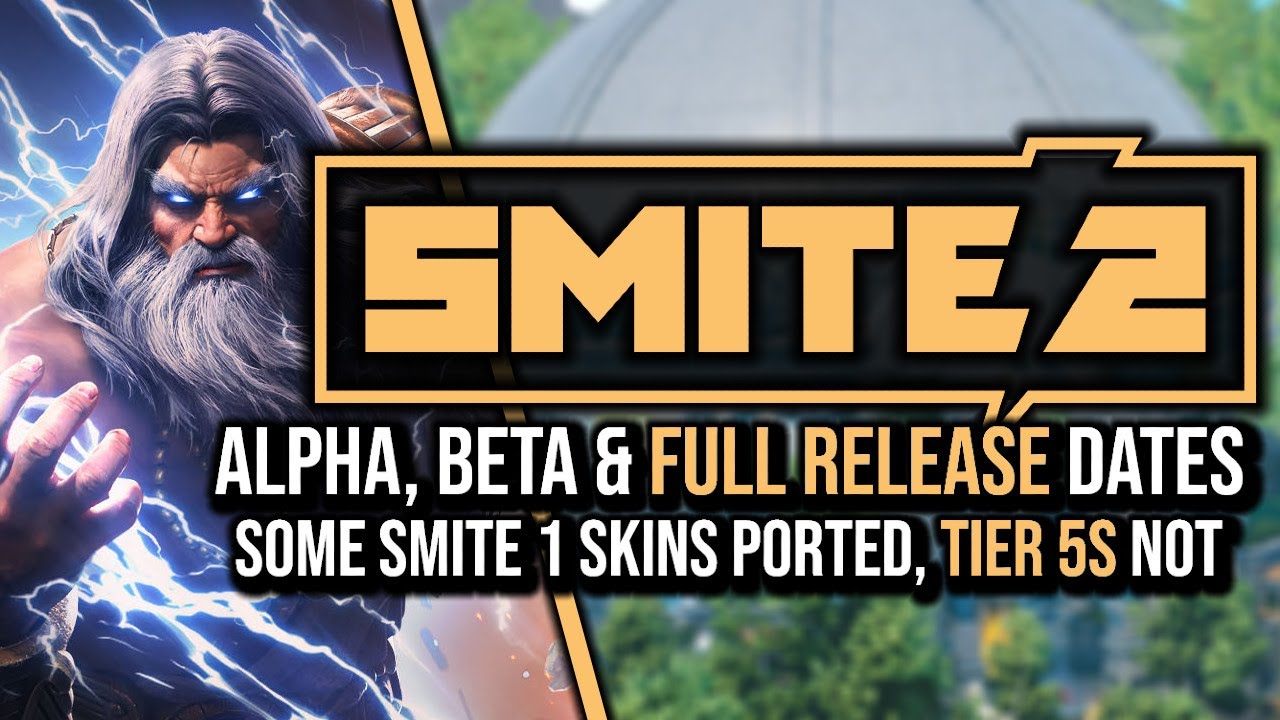 SMITE 2 Alpha, Beta & Full Release Dates, Tier 5s NOT Ported & More ...