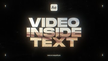 How to Place Video Inside Text | After Effects Text Masking Tutorial
