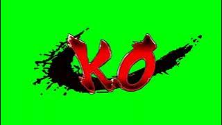 【MLG-RESOURCE】 STREET FIGHTER K.O - GREEN SCREEN with sound | Street Fighter K.O. Green Screen