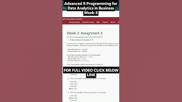 NPTEL Advanced R Programming for Data Analytics in Business Week 3 Assignment Answers | Jul–Dec 2025