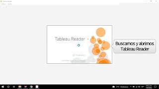 Proceso de instalación Tableau Reader