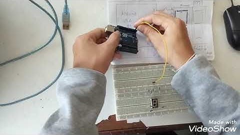 สาธิตการต่อวงจร 7-segment 1  หลัก ด้วยบอร์ดArbuiro