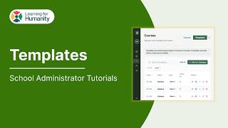 Templates - L4H Admin Platform Tutorial