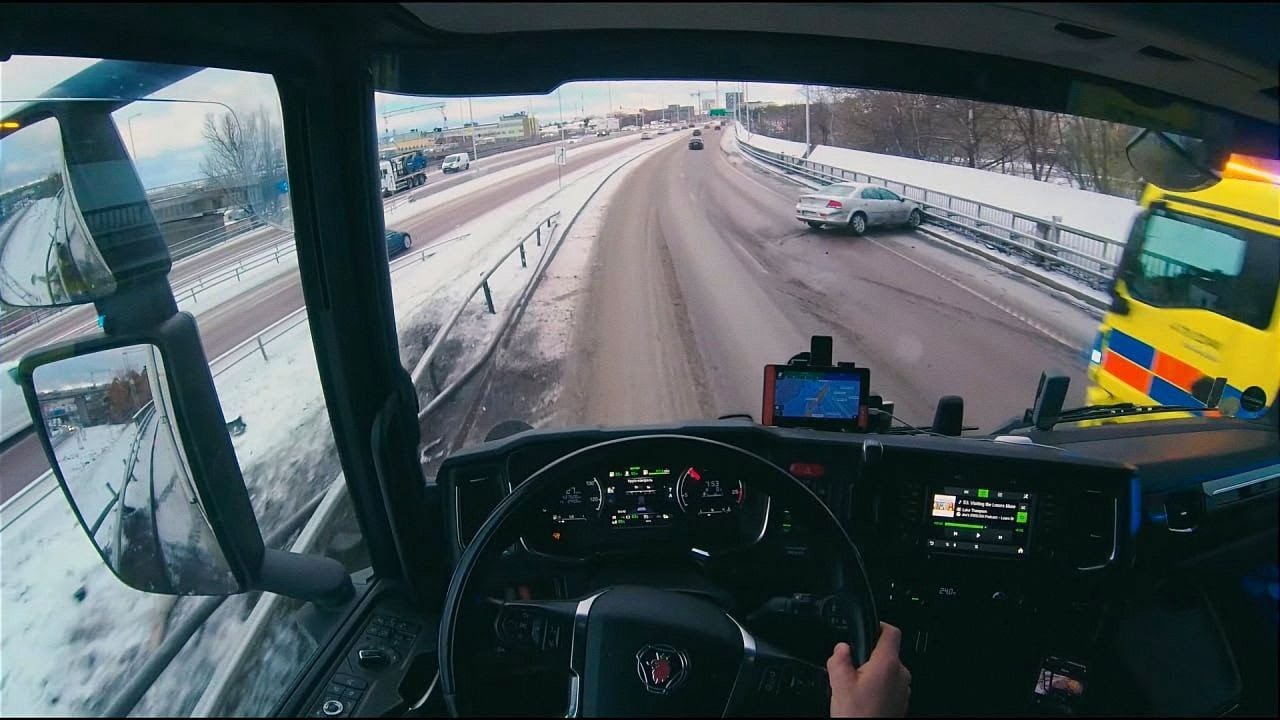 Stockholm Ferry POV Driving Scania R450