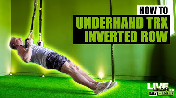How To Do An UNDERHAND GRIP TRX INVERTED ROW | Exercise Demonstration Video and Guide