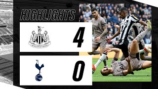 Newcastle United 4 Tottenham Hotspur 0 | Premier League Highlights