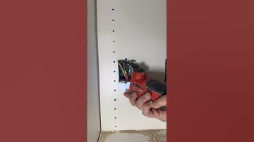 Installing outlet inside a cabinet.