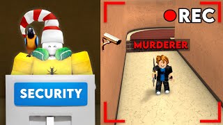 Using SECURITY CAMERAS in Murder Mystery 2..