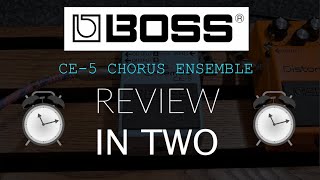 Boss CE-5 Chorus Ensemble - REVIEW IN TWO - Audio only, no jibber-jabber.