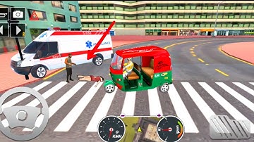 tuk tuk auto rickshaw stunt🛺auto rickshaw simulator games!Android games 2023