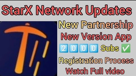 StarX Network Updates|| StarX Partnership| New Version App|| #strx #crypto #FreeMining #CryptoTelugu