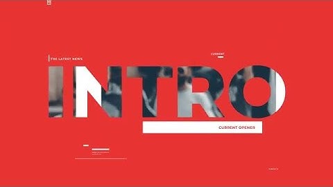 News Opener Version 0.2 After Effects Templates