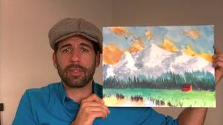 Paint this Mountain: Watercolor painting in 3 EASY steps