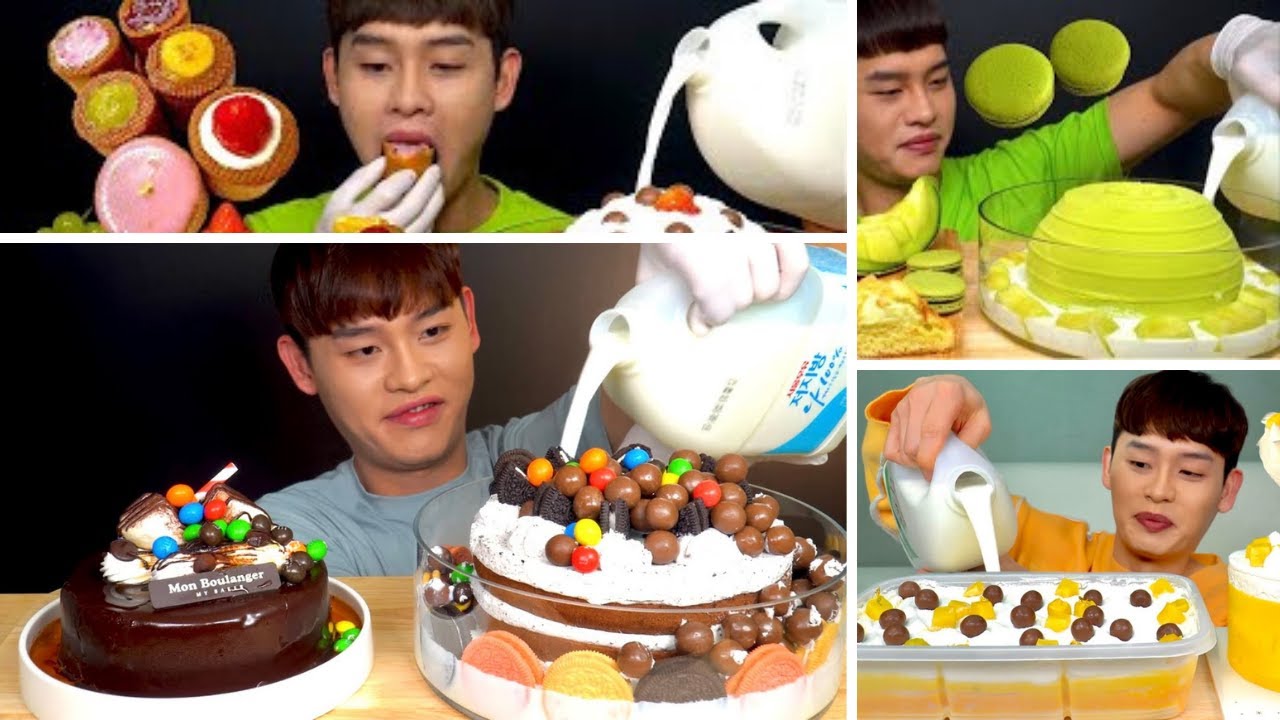 The BEST BONGGIL Eating CAKE Mukbang COMPILATION |Cake MUKBANG COMPILATION (Sweet Frog)