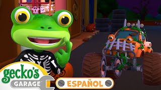 No hay monstruos (Halloween) | 🐸 Garaje de Gecko | Carros para niños | Vídeos educativos