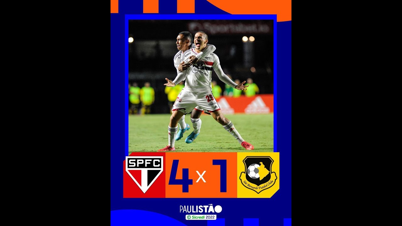 São Paulo 4 x 1 São Bernardo - Quartas de Final - Campeonato Paulista ...