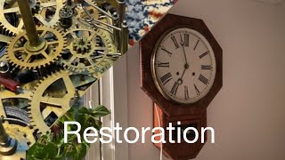 Restoration of 1890s Waterbury clock - YouTube