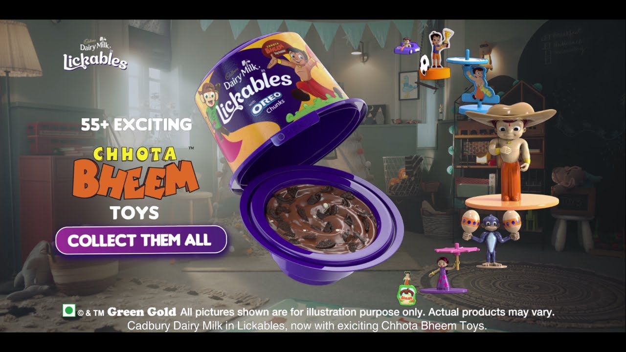 Cadbury Dairy Milk in Lickables | Chhota Bheem Toy Range (In Hindi)