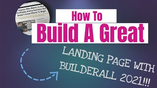 How To Build A Great Landing Page In Builderall In 2021