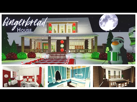 Download Free Bloxburg Cabin W Loft Gingerbread House W Candy Decals In Desc Youtube PSD Mockup Template