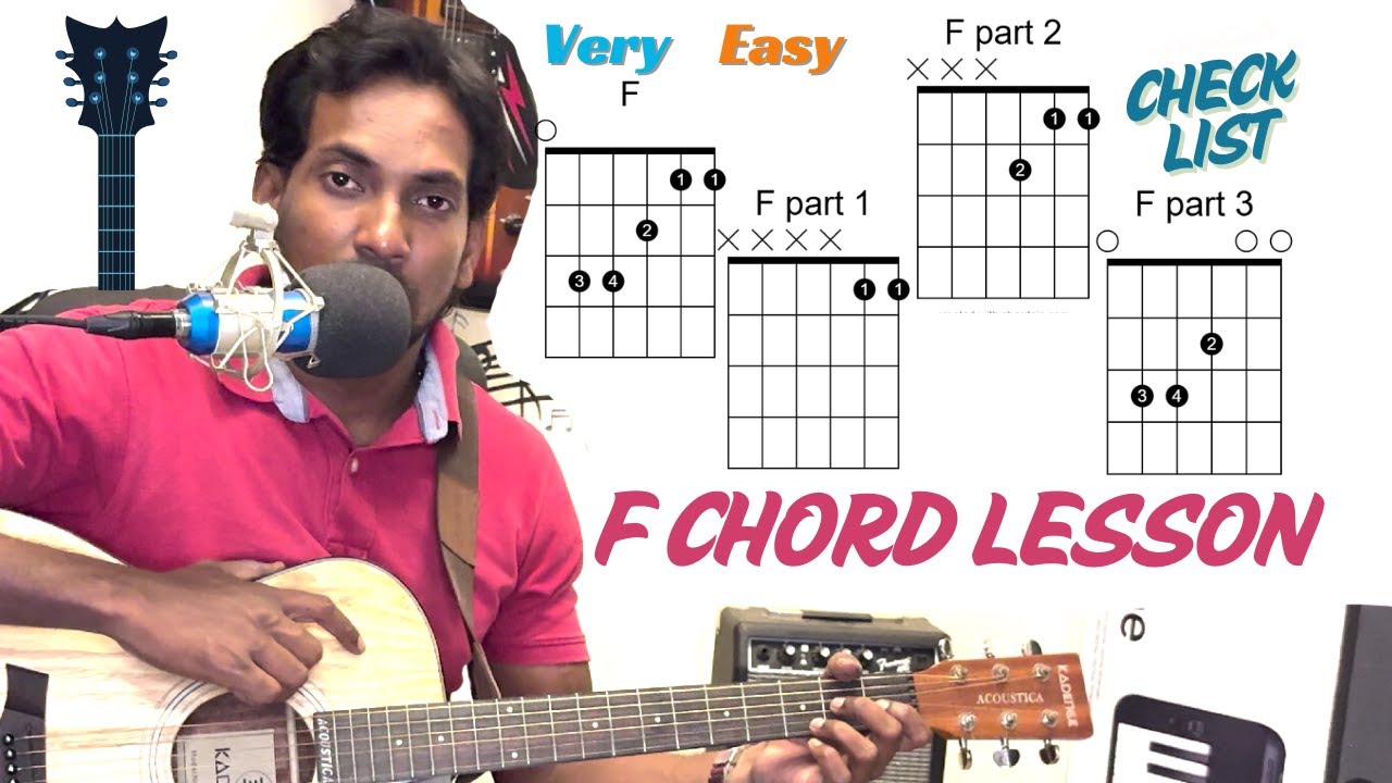 Master the F Chord on Guitar in 3 Easy Steps! 🎸 (Perfect for Beginners ...