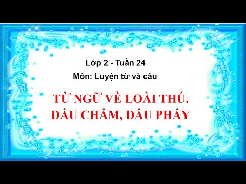 Video Luyện từ và câu Lớp 2 - TUẦN 24 | Cô Nhi - youtube