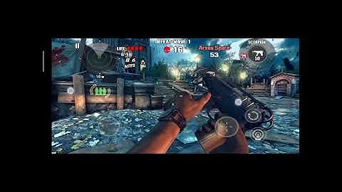 dead trigger 2 best gameplay video/Uzi is best gun for killing zombie#short