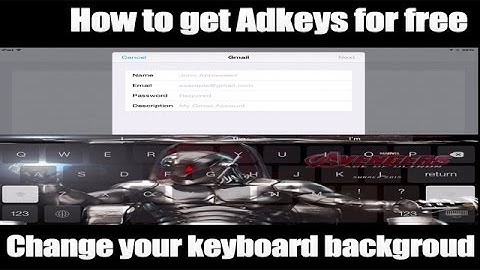 How to change your Keyboard Background on IOS 8 using Adkeys