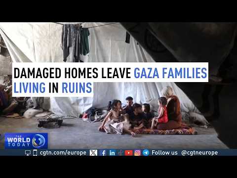 Damaged homes leave Gaza families living in ruins